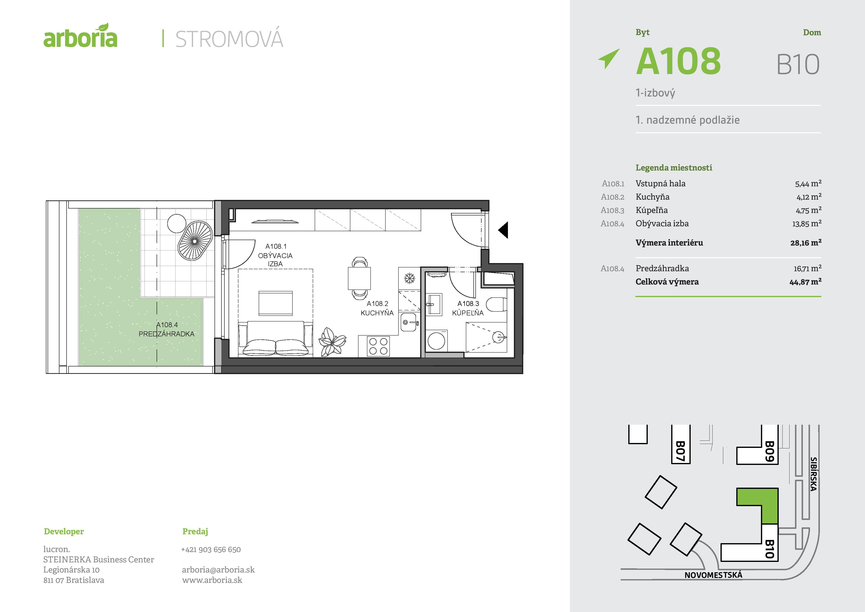 Arboria - A108 - Pôdorys