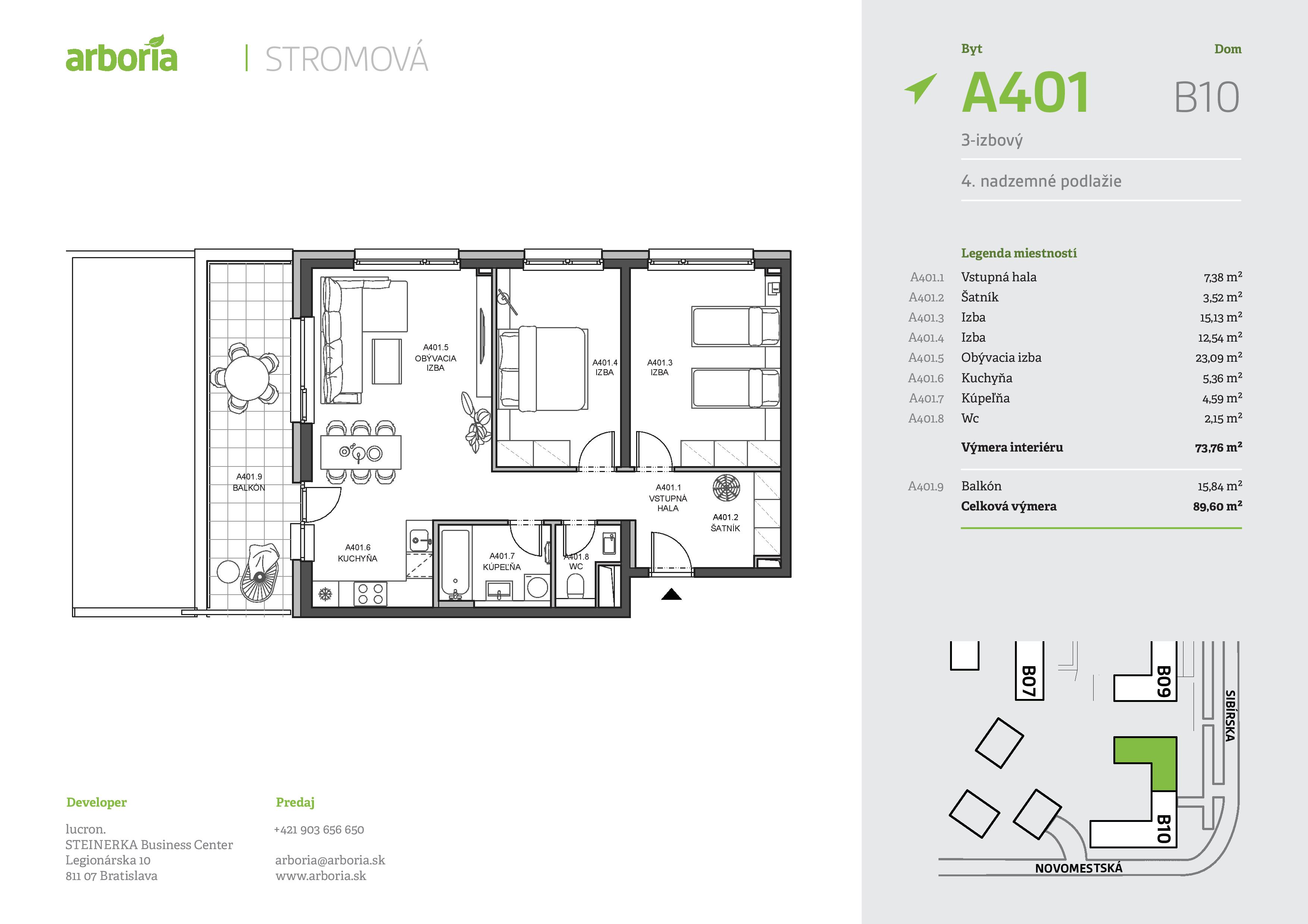 Arboria - A401 - Pôdorys