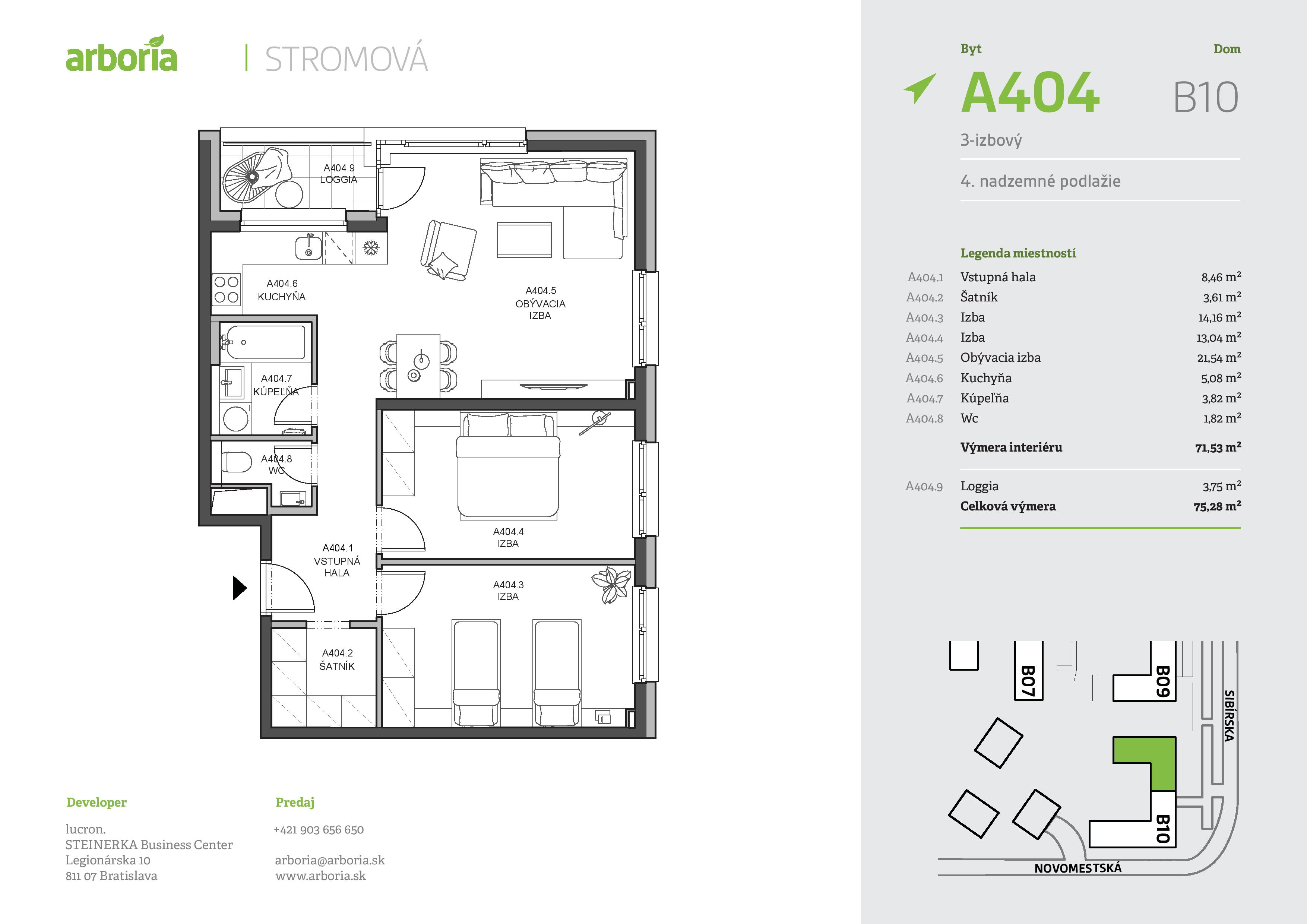 Arboria - A404 - Pôdorys