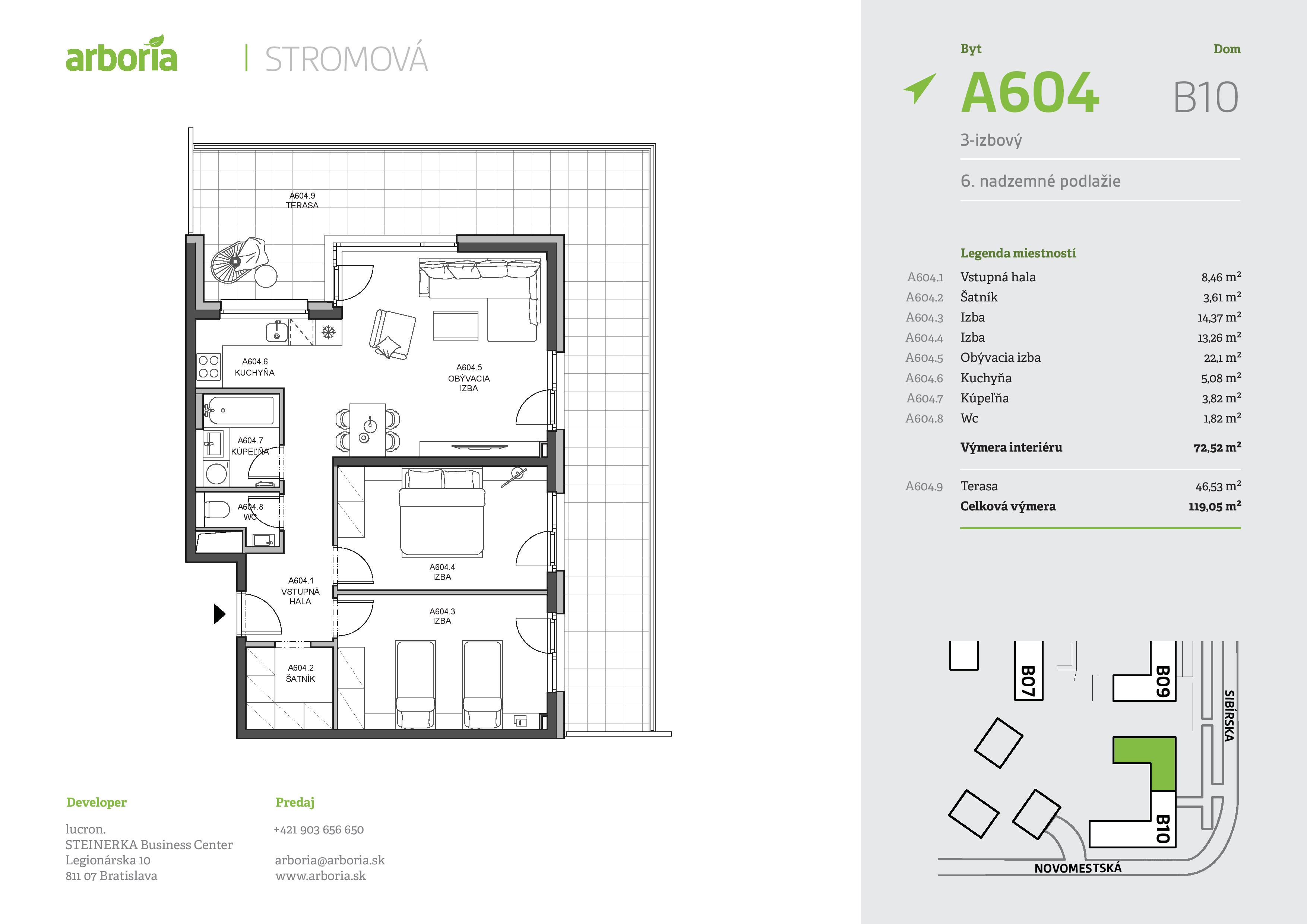 Arboria - A604 - Pôdorys