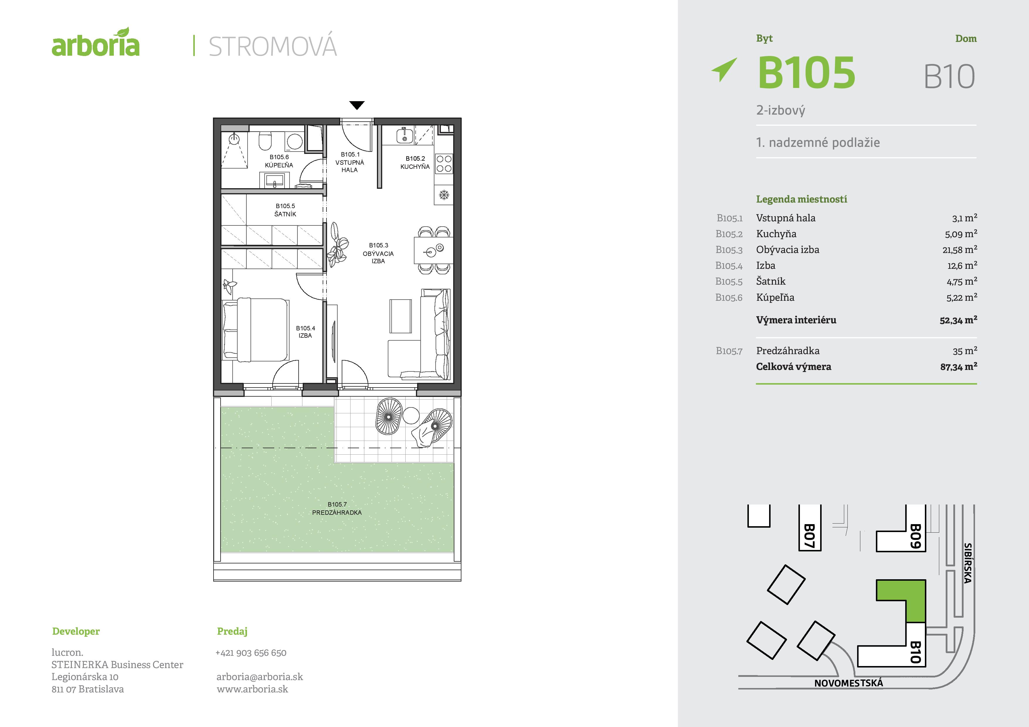 Arboria - B105 - Pôdorys