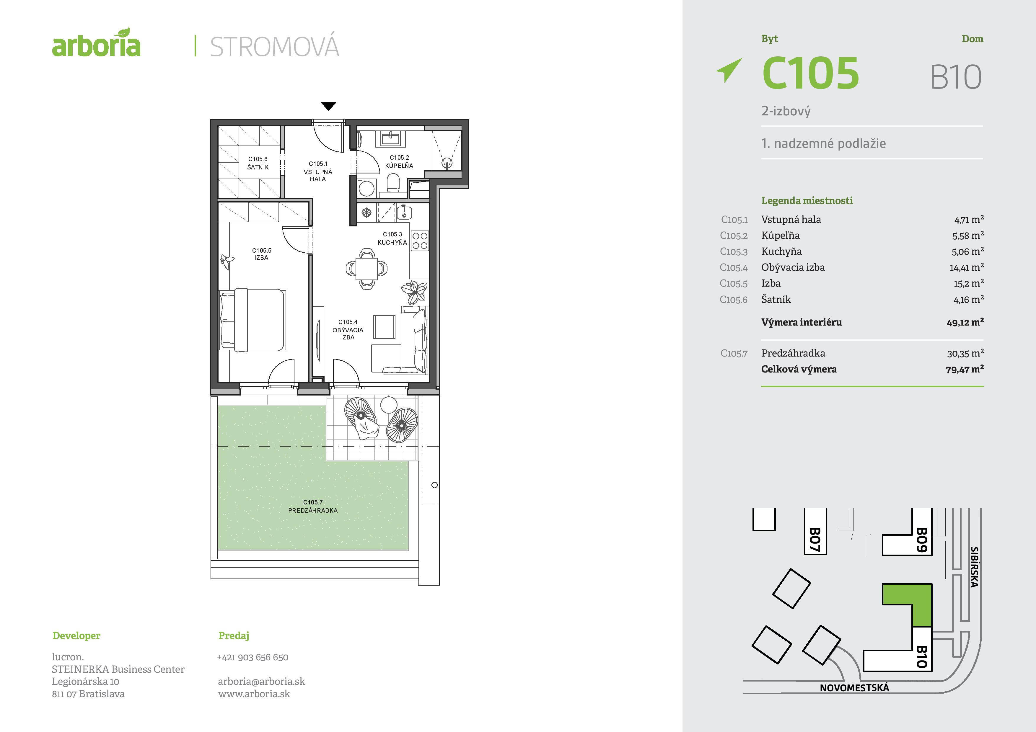 Arboria - C105 - Pôdorys