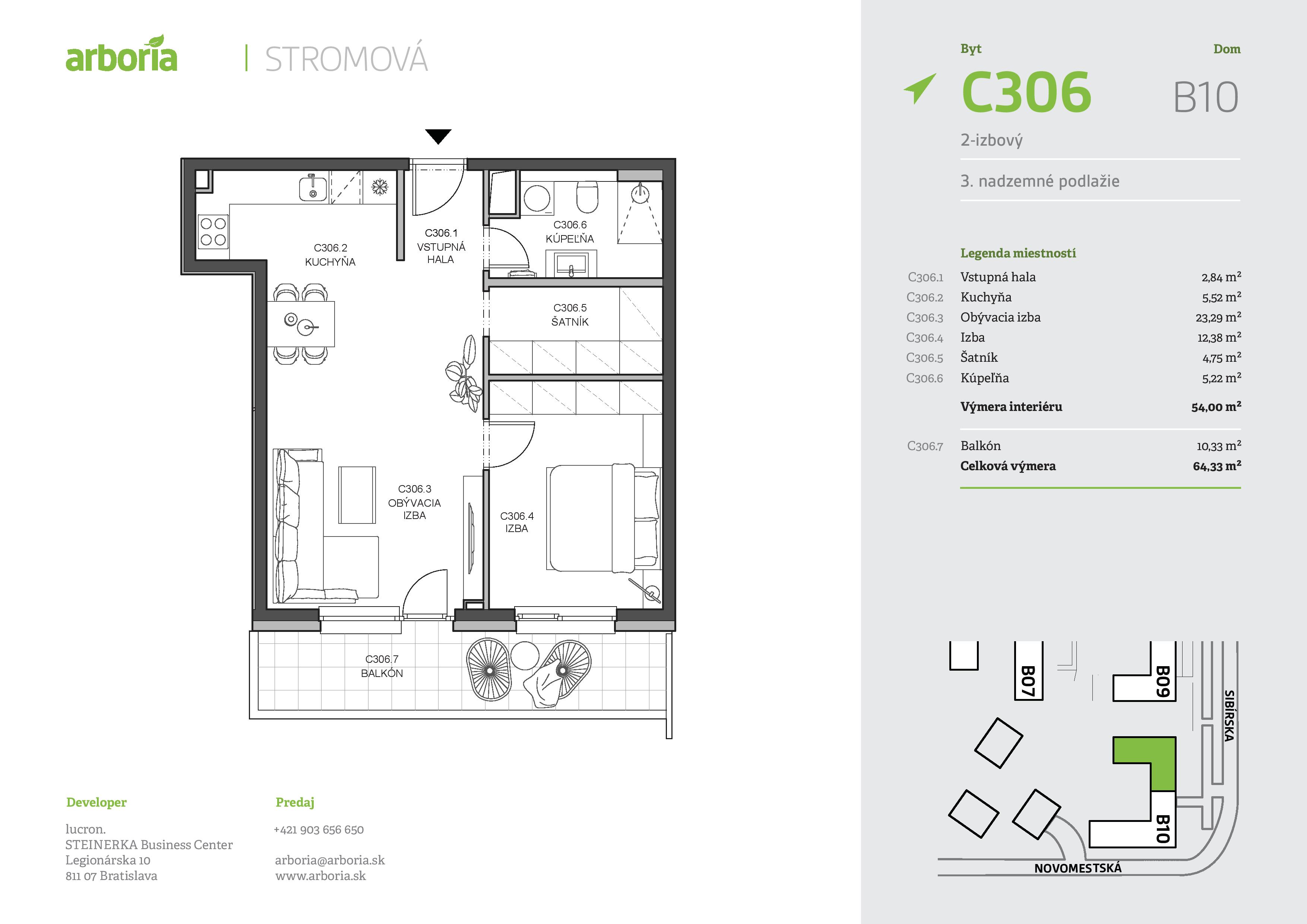 Arboria - C306 - Pôdorys