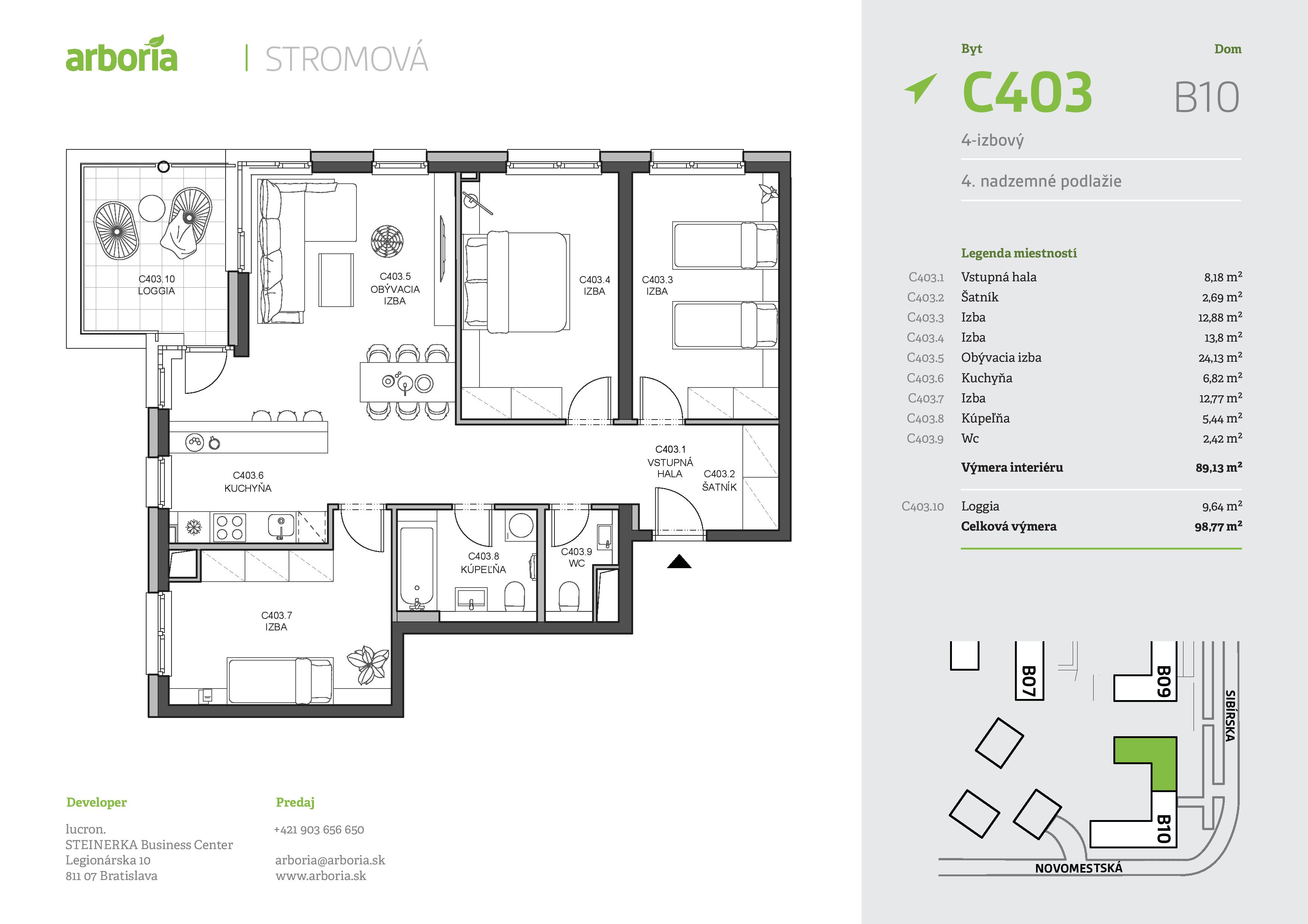 Arboria - C403 - Pôdorys