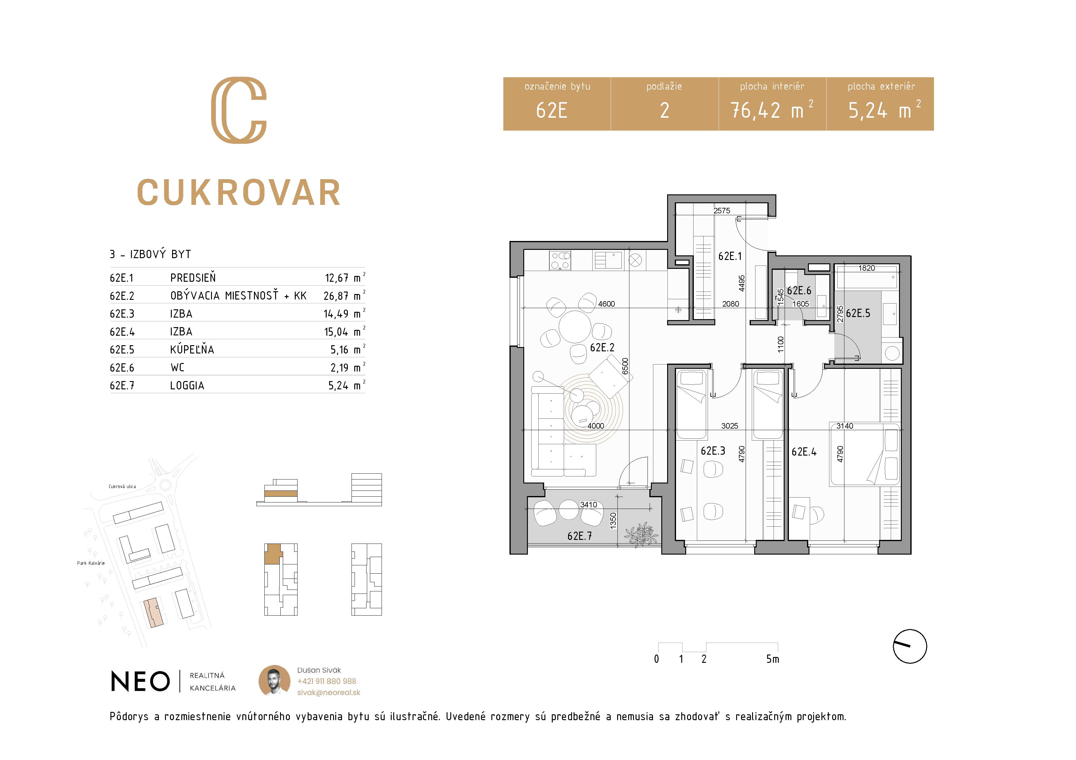 Cukrovar - 62E - Pôdorys