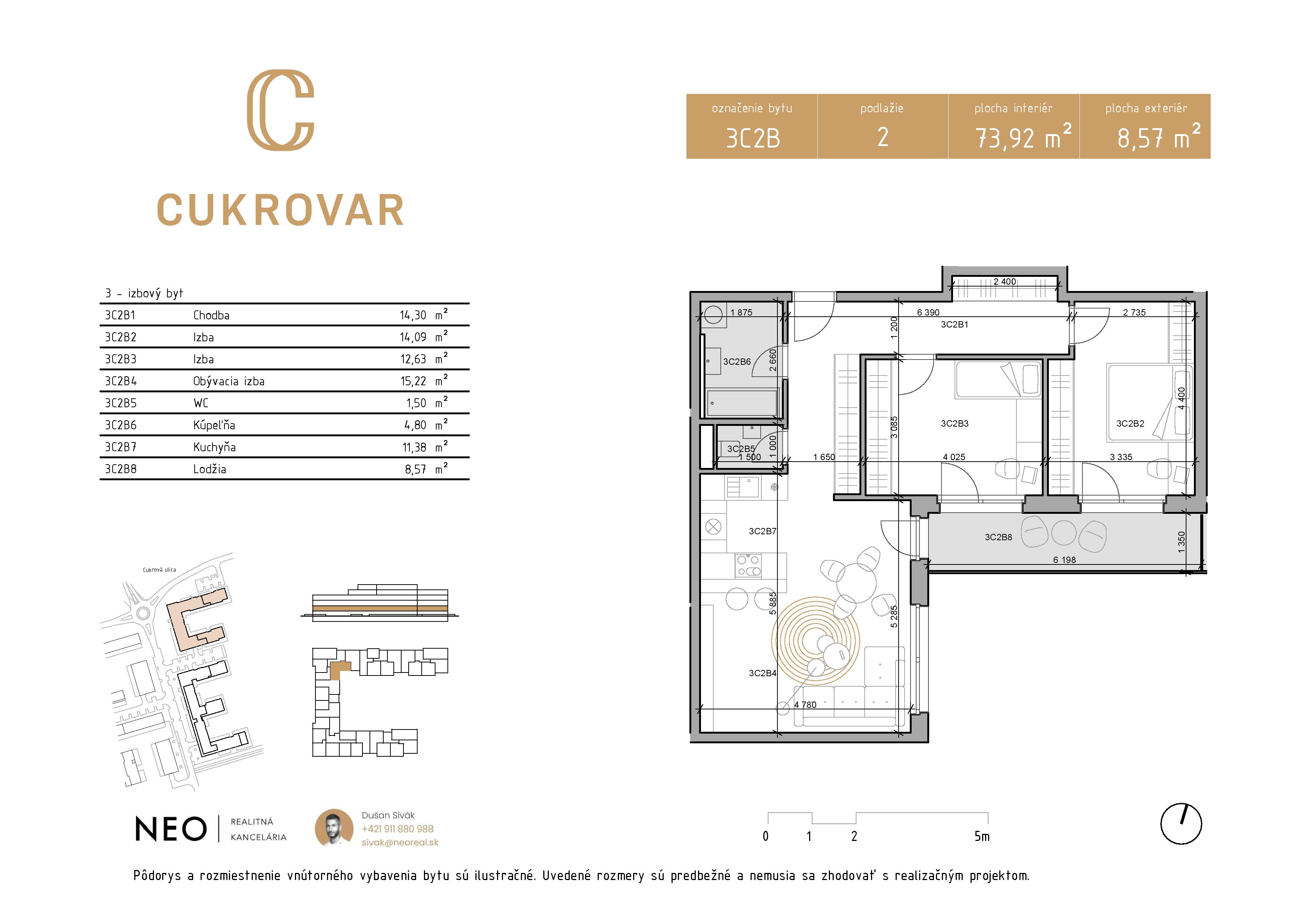 Cukrovar - 3C2B - Pôdorys