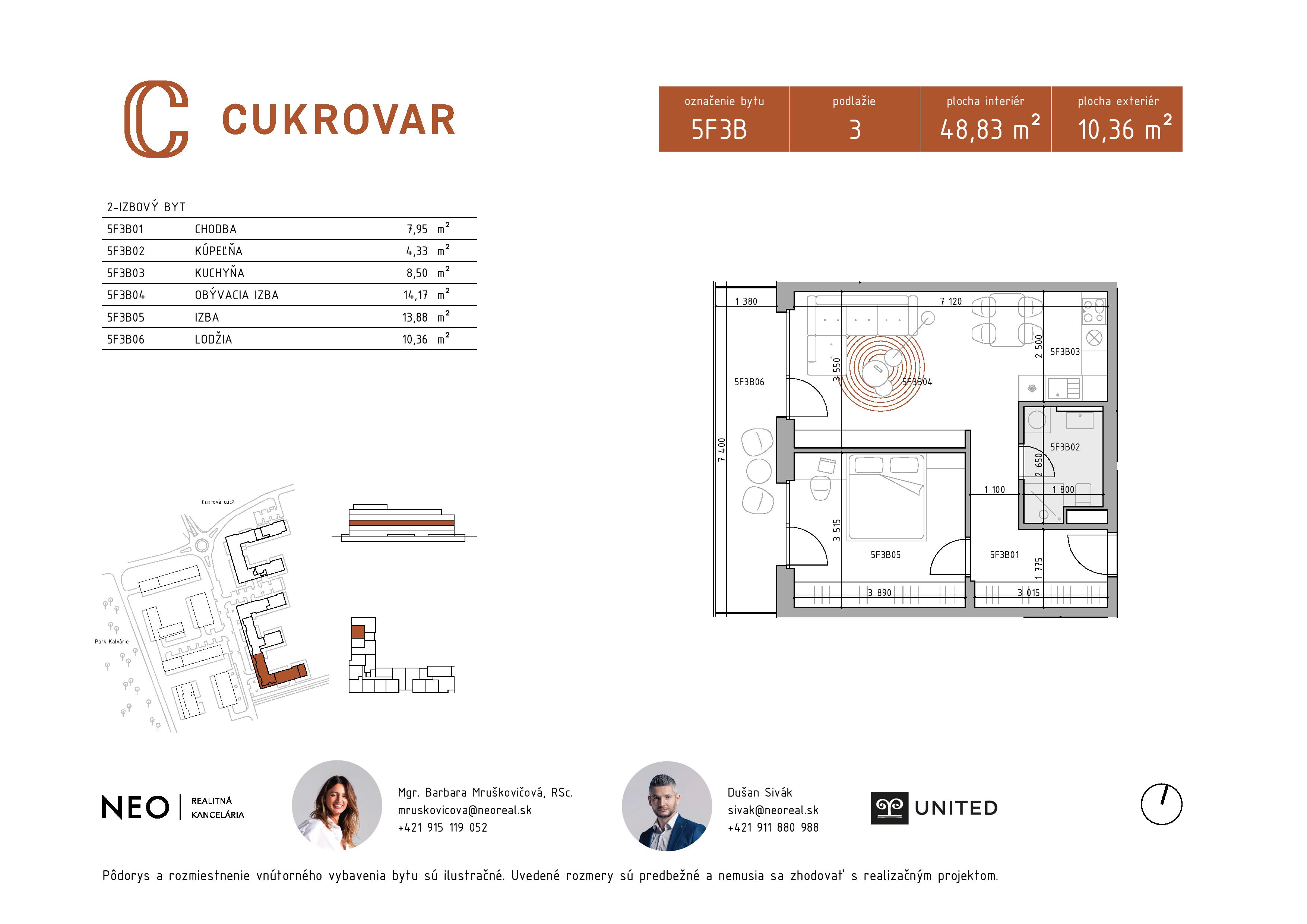 Cukrovar - 5F3B - Pôdorys