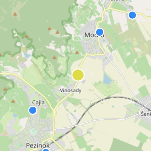Toskana Vinosady - map