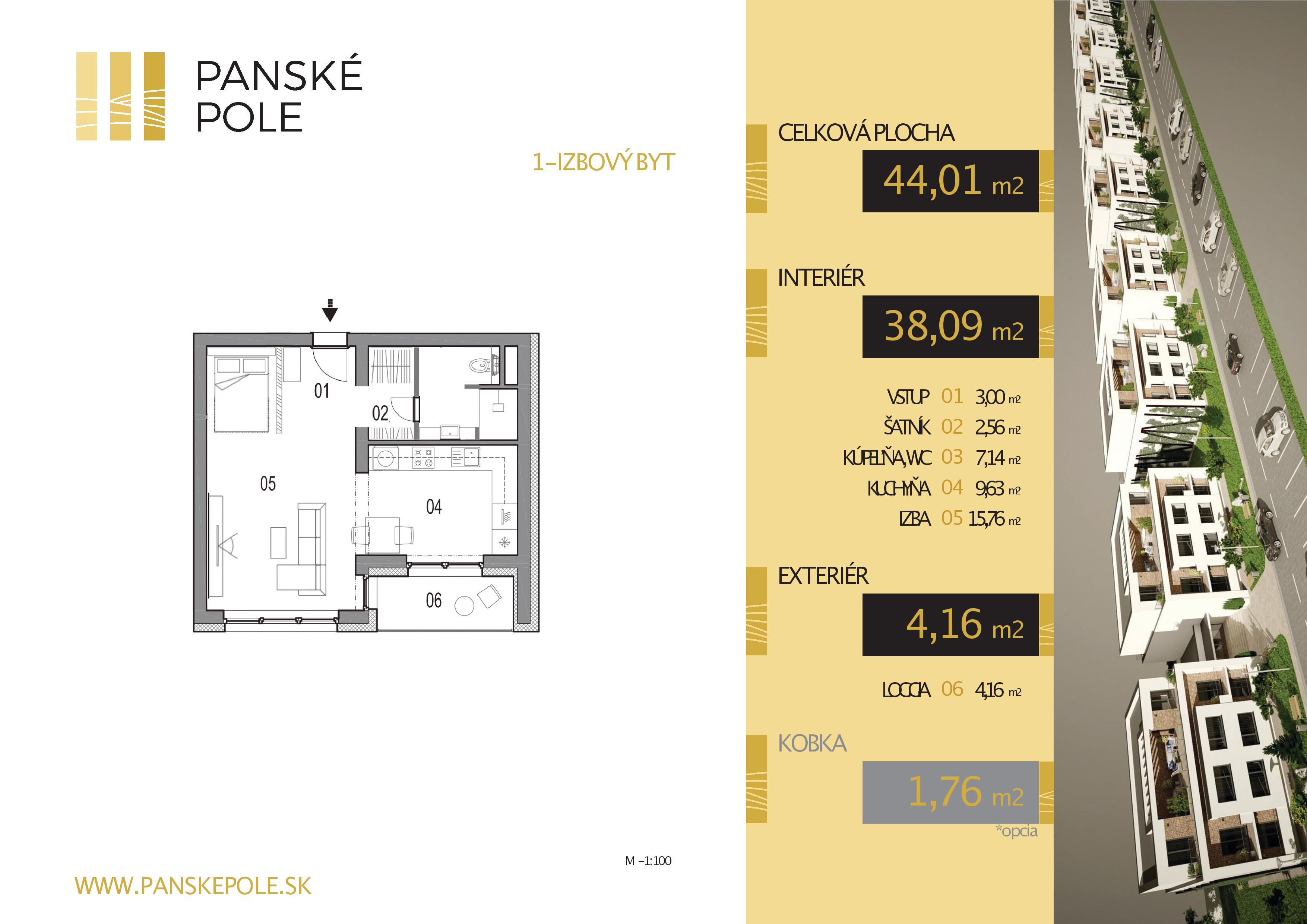 Panské Pole - LUCERNA 1.5 - Pôdorys