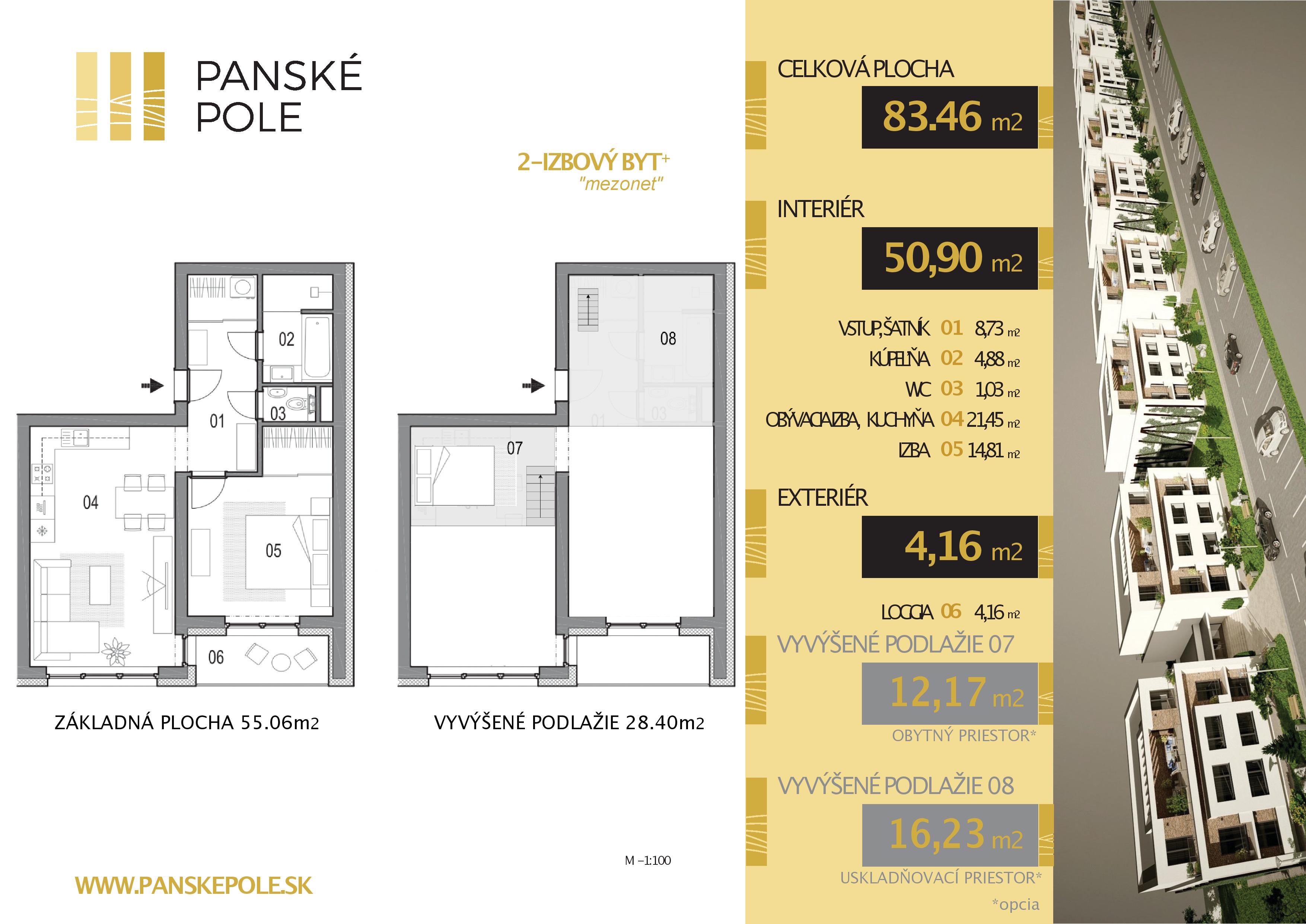 Panské Pole - LUCERNA 2.16 - Pôdorys