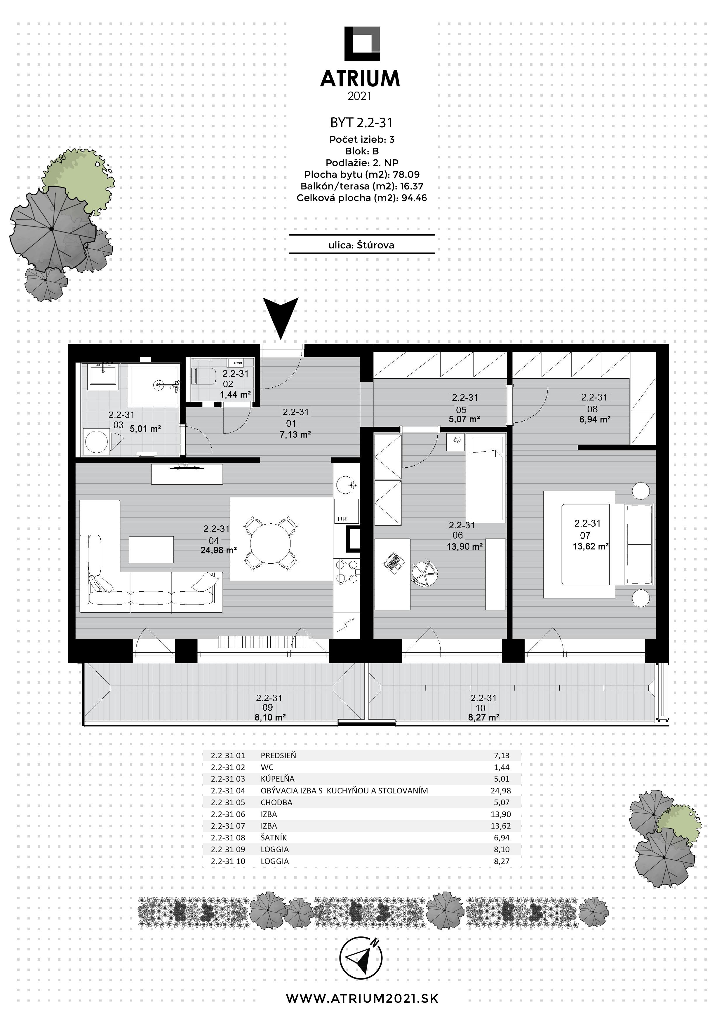 Atrium 2021 - 2.2-31 - Pôdorys