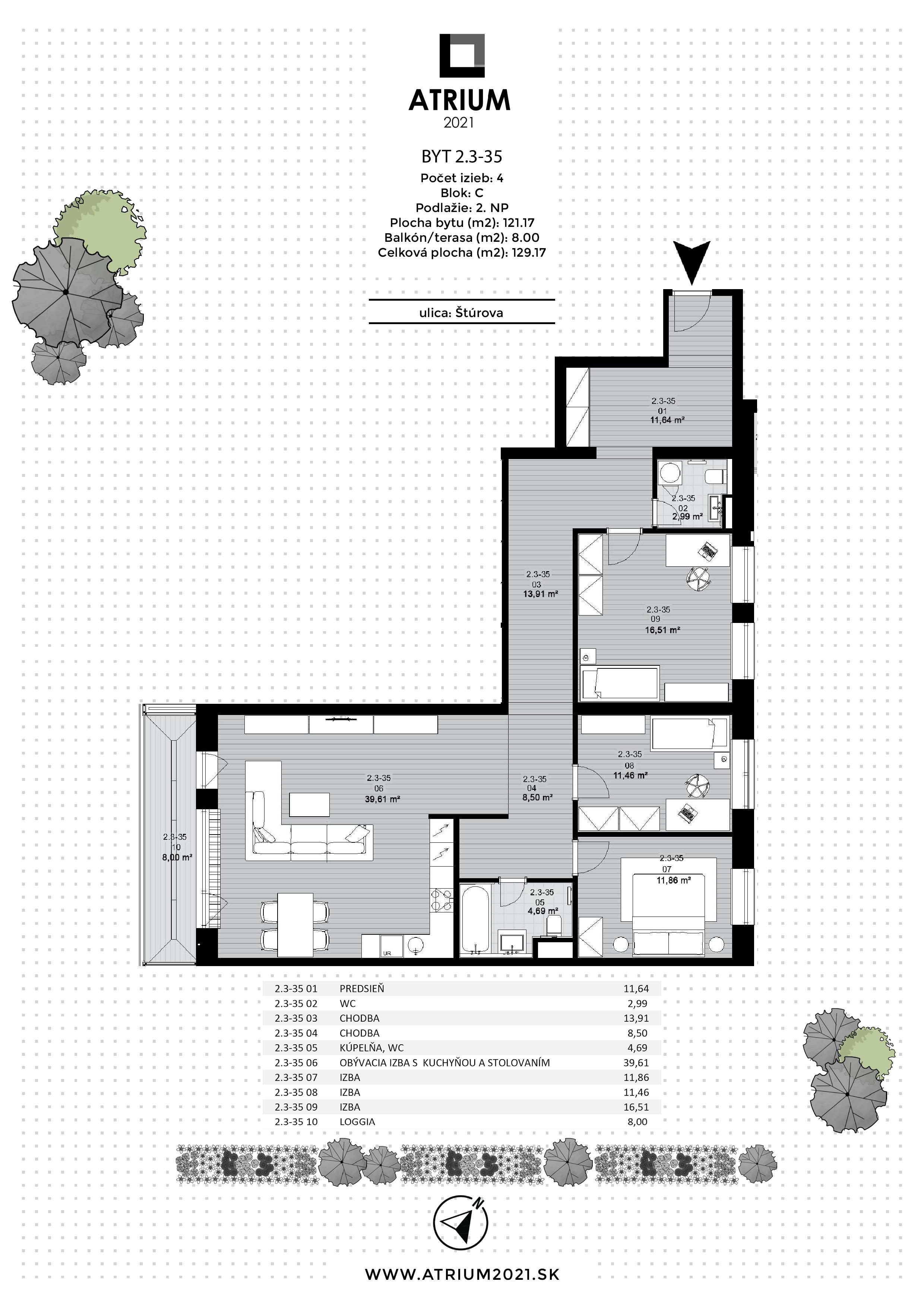 Atrium 2021 - 2.3-35 - Pôdorys
