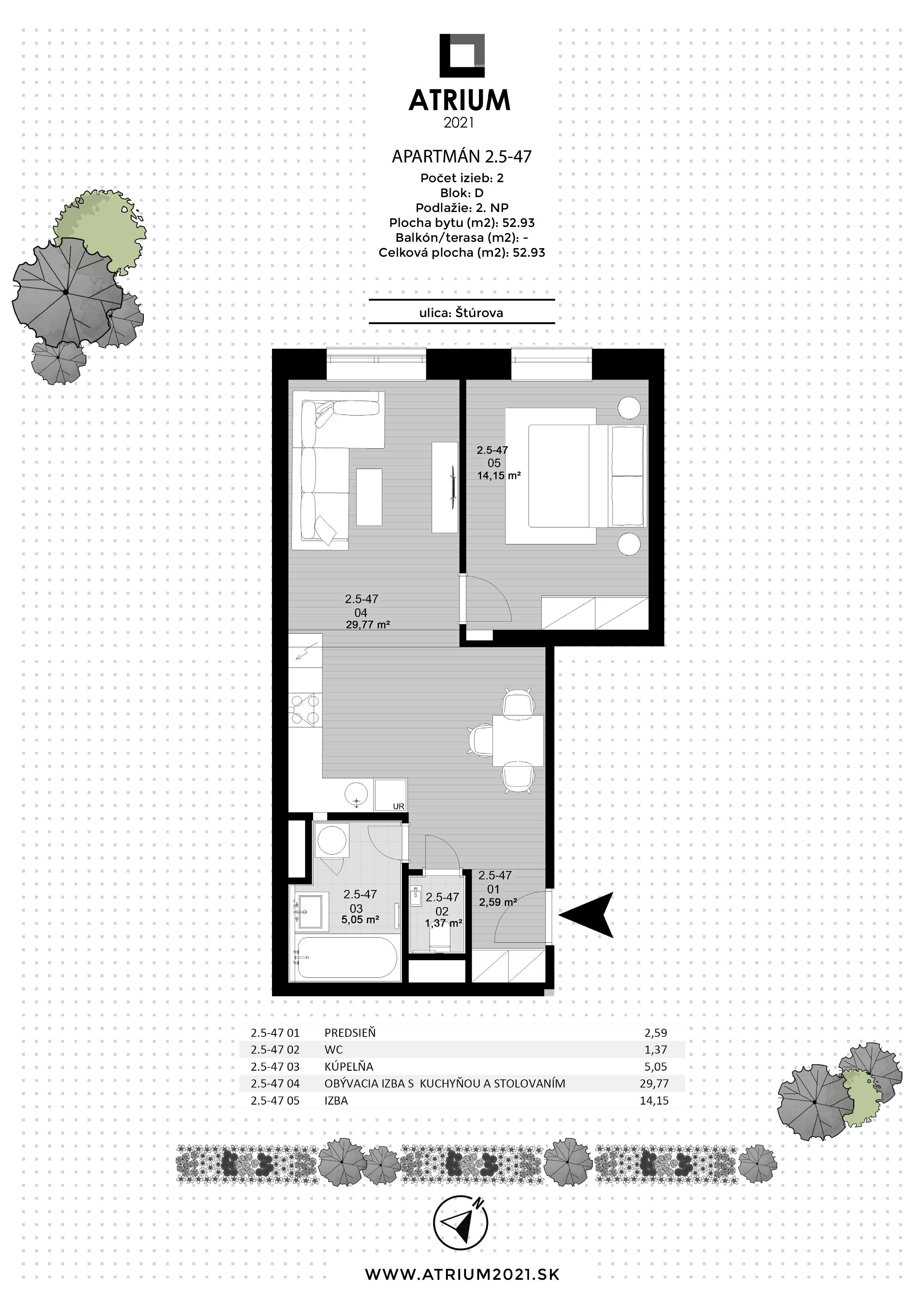 Atrium 2021 - 2.5-47 - Pôdorys