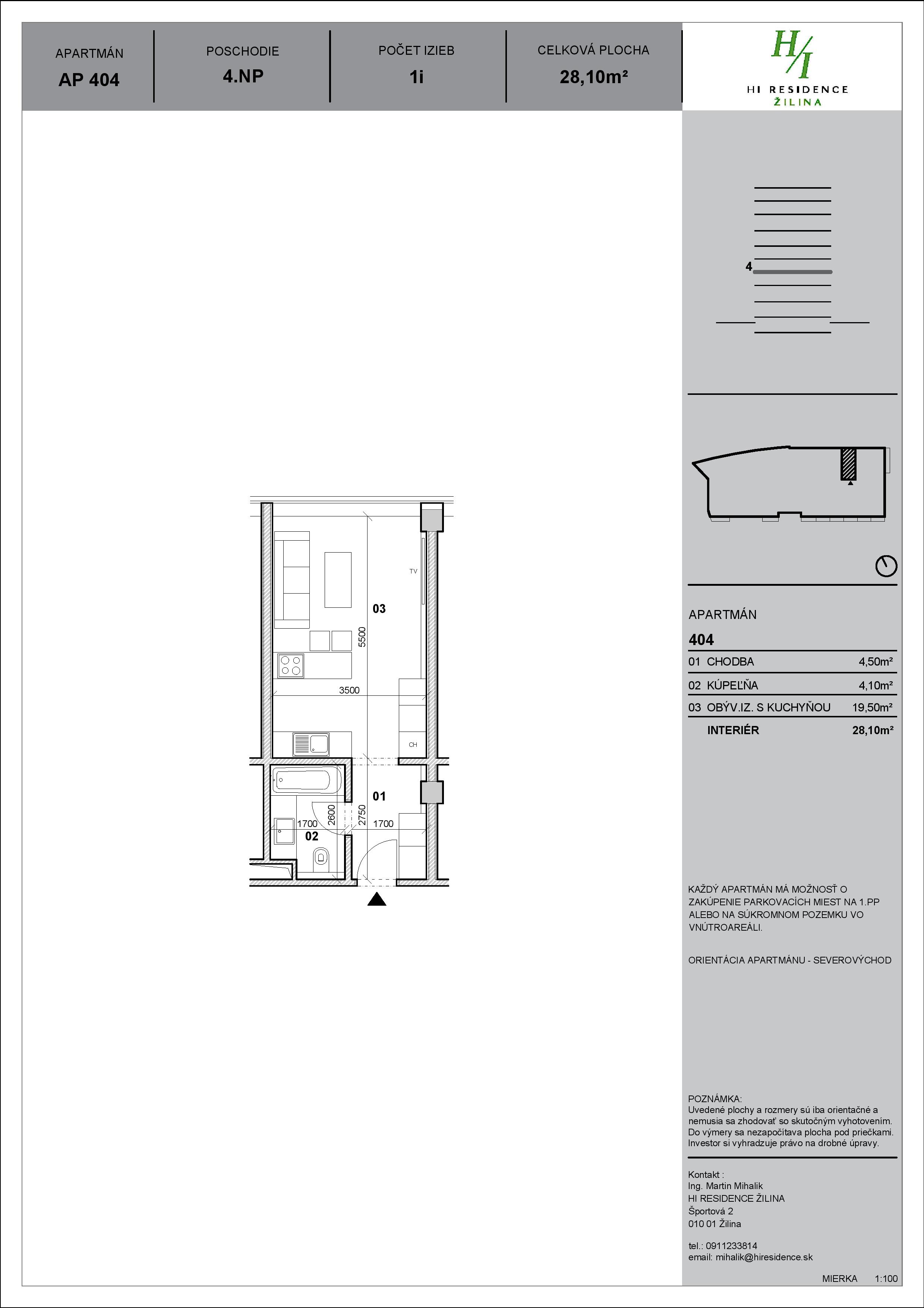 HI Residence - 404 - Pôdorys
