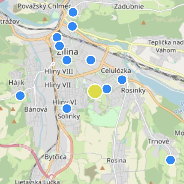 Kvetnica - map